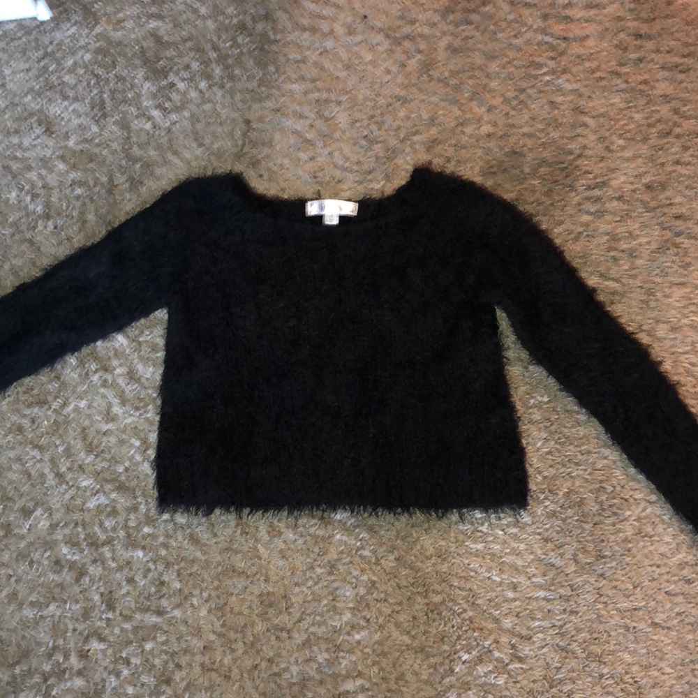 Black Fuzzy Sweater